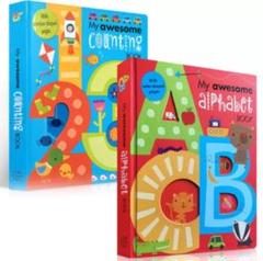アルファベットと数しかけ英語絵本 幼児向けAlphabet & Counting