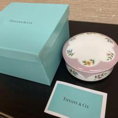 MT139 Tiffany ティファニー 陶器製 小物入れ 現状品 ティファニー ミニブルーボウ 小物入れ 陶器 TIFFANY ボックス