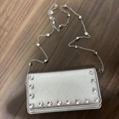 MIUMIU♡ミュウミュウシルバークリスタルスタッズショルダー