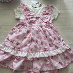 ✨美品✨【クーラクール】いちごワンピースෆ‪チュニックセット90cm ✨美品✨【クーラクール】いちごワンピースෆ‪チュニックセット‬