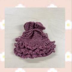 フリルつき♡キラキラ巾着袋