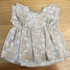 美品‼︎ バースデイ ブラッククローゼット 花柄 フリル ブラウス 半袖 ベージュ
