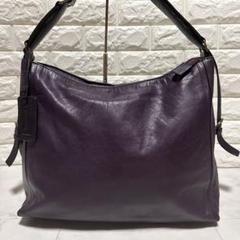 美品】マザーハウス ヨゾラ リュック ショルダー レザー 紫 2way