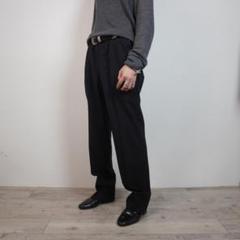 60s-70s USA vintage ヘリンボーン ウールスラックス グレー リアル アメリカ ビンテージ 1930年代スラックス アメカジ