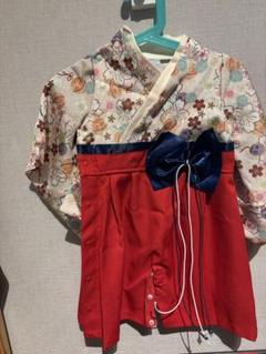 BECOS 花柄着物風ロンパース 80
