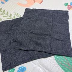 クッションカバー 45x45 (ダークグレー) (2枚パック)