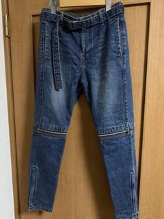 Sacai　ニージップベルテッドデニムパンツ Sacaiニージップベルテッドデニムパンツ