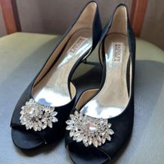 Badgley Mischka　オープントゥパンプス　ブライダルシューズ ブライダルシューズ】LA発！ビジューたっぷりパンプス Badgley