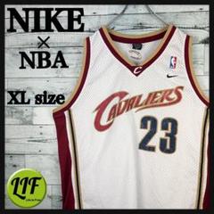 ナイキ NBA 全刺繍 キャバリアー タンクトップ ゲームシャツ XL 3947