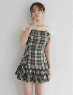 Luna pleats mini dress♡andmary ANDMARY】Luna pleats mini dress