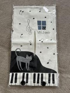 【新品,未使用】ピアノと猫のティッシュボックスカバー