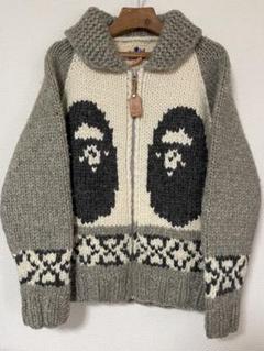 初期APE エイプ　カウチンセーター　カウチンニットセーター　Ｌ 2025年最新】ape カウチンセーターの人気アイテム - メルカリ
