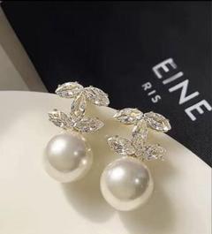未使用 正規品 CHANEL シャネル パール フープ ピアス キャッチ新品