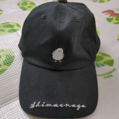 shimaenaga 黒 キャップ 鳥刺繍