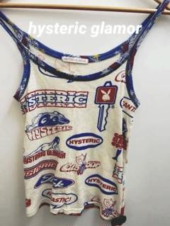 【レア・美品】Hysterics　ヒステリックス　ラメキャミソール HYSTERIC GLAMOUR キャミソール BAD AS MAMA 編み上げショート丈