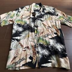 Kilohana アロハシャツ 鷲と松柄 SUN SURF