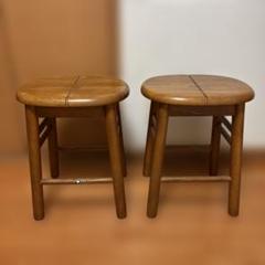 ☆カリモク家具　木製スツール　廃盤モデル　丸イス　刈谷木工　1997年製 ☆カリモク家具 木製スツール 廃盤モデル 丸イス 刈谷木工 1997