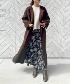 新品同様♡spick&span MANTECO コート　ブラウン　38 大人気 2025年最新】Spick and Span レディース ロングコートの人気