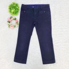 【ヒューマンウーマン】 クロップドパンツ ネイビー (M) シンプル 着回し