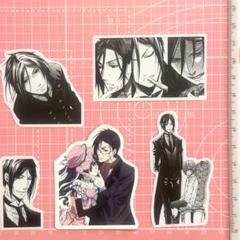 執事　Black Butler ☆ シエル　セバスチャン　ステッカー　5枚**