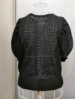 ルルウィルビー ニット ブラック トップス - メルカリ