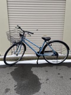 ブルーグレー シティサイクル 27インチ 前バスケット付き 00000013426394_a01.jpg