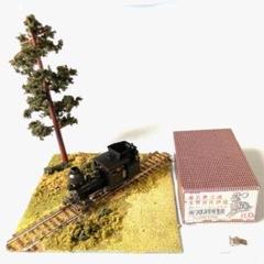 ナローゲージ　軽便鉄道　森林鉄道　鉄道模型　エッチング　洞窟 限定1点】木曽森林鉄道ウグイ川線(助六橋と桟橋)風 卓上切り株