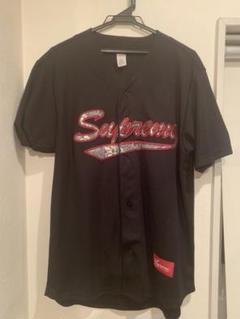 Supreme Snake Script Baseball Jersey L