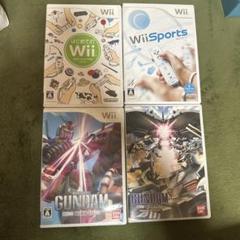 Wiiゲーム4本セット（はじめてのWii, Wii Sports, ガンダム）