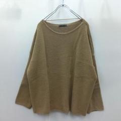 ★『ザラ』長袖ニットセーター【M】ドロップショルダー ブラウンベージュ 秋冬♥