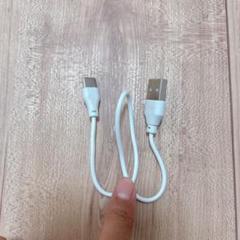 ホワイト USB充電ケーブル C端子