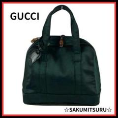 【希少】GUCCI グッチ ハンドバッグ トートバッグ グリーン ブランド