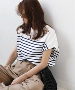 【タグ付き】ジャーナルスタンダードレリューム　APCボーダーTシャツ TEE-stand ! A.P.C. Exclusive for JOURNAL STANDARD relume