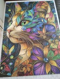 匿名配送 ネコ 猫 ねこ パズル 完成品 額縁付き - メルカリ