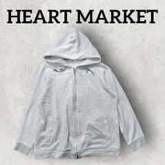 HEART MARKET パーカー フード付き カジュアル (F) グレー