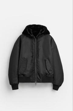 ZARA リバーシブル　ブルゾン 2025年のクリスマス スペイン発送 ZARA 新作 グレー