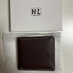 《新品未使用品》HENRI-LUC CHAPUIS 二つ折り財布 ブラウン 茶色