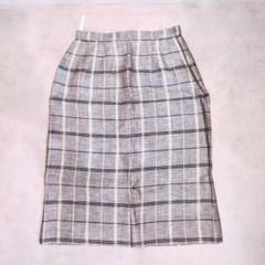 BURBERRYS バーバリーズ ボックススカート チェック グレー