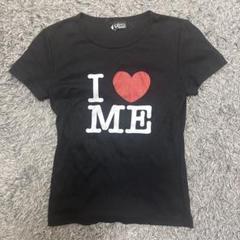 I ❤️ ME 半袖Tシャツ 黒 アメリカ製