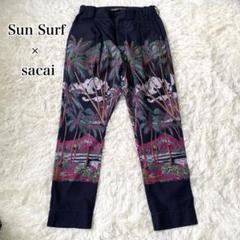 極美品✨Sun Surf × sacai パンツ アロハパンツ 総柄 コラボ M