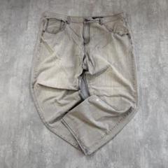 B292 【規格外サイズ】【W50】【00s】マークエコー グレー 刺繍デニム
