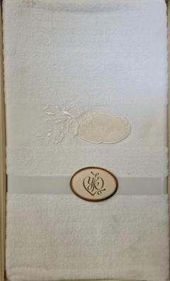 yumikoKatsura タオル刺繍付シーツ TD-5500 ホワイト　新品