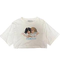 Fiorucci 天使プリント Mサイズ クロップドスウェット