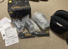 Nikon D3400 レンズキット BLACK 【付属品、バッグ付き】