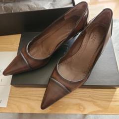 GUCCI☆グッチ レザーポインテッドトゥハイヒール パンプス 37(24cm)