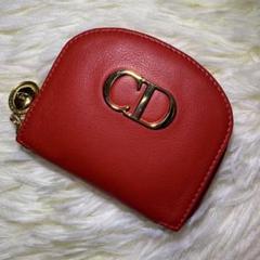 美品 Christian Dior コインケース CD ロゴ レッド 希少 最安価格 コインケース Dior Christian 美品 CD 希少 レッド