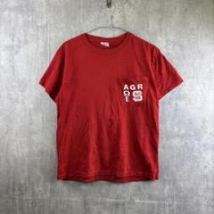 JerzeesサーカスレトロTシャツ/アメリカ古着/バックプリント/レッド