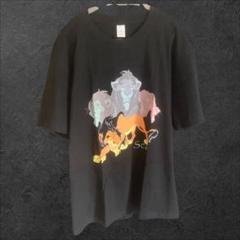 アニメ】ライオンキング スカー 黒 半袖 Tシャツ 【M0025M