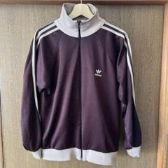 adidas デサント　トラックジャケット　ブラウン
