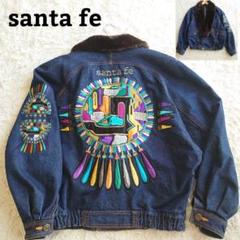 【超希少・美品】サンタフェ 幾何学刺繍 ペイズリー ダブルデニムジャケット